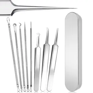 Pimple Extractor,Blackhead Remover,Acne Tool,Comedone Extractor – 8PCS Set,Painless Removal,Safe for All Skin Types,Deep Pore Cleansing(with Case)