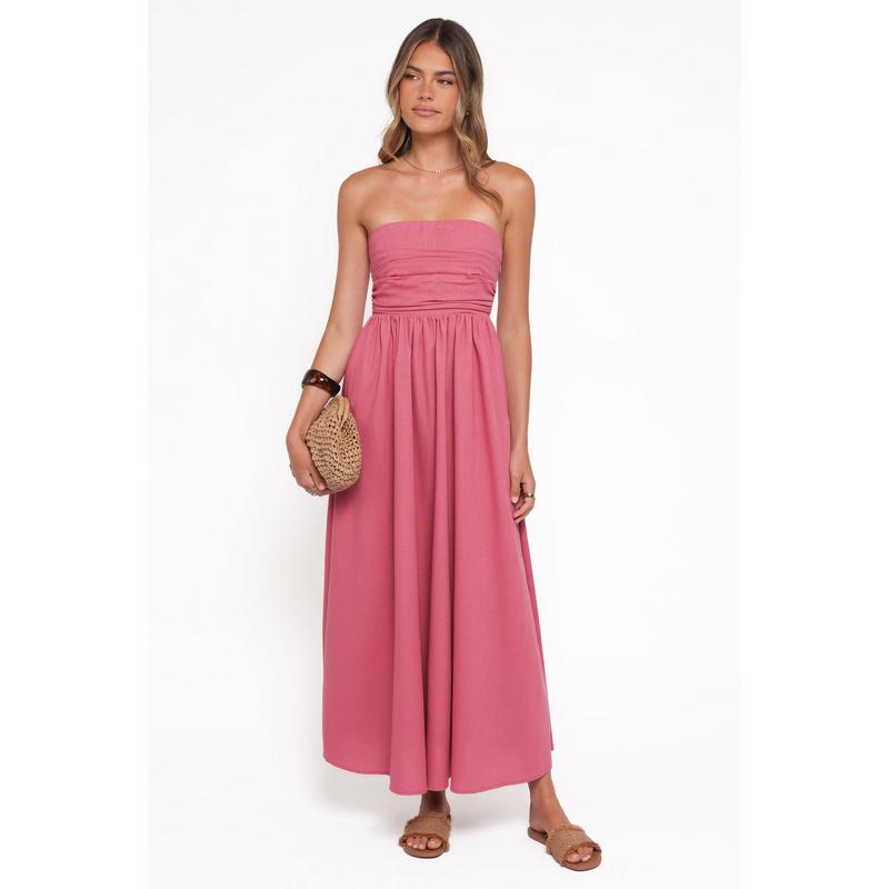 Kayt Strapless Dress - Petal Pink