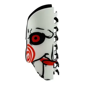 Jigsaw Hair Claw–Double-Sided Durable Plastic Clip for Women & Girls, Fun Horror Character Claw Clips for Women & Girls, Casual Design, Premium Hair Accessory for Her, Bestie, BFF, Back to School