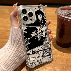 Demons Japanese Anime Slayers Phone Case Clear For Samsung A series MOTOG series iPhone case 17/16/15/14/13/12/11 Soft Shockproof Cover