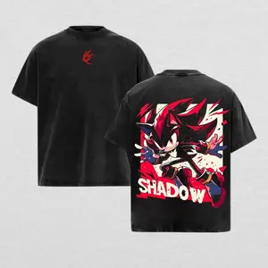 Shadow the Hedgehog Ultimate Lifeform Graphic T-Shirt, Vintage Washed Oversized Streetwear Tee, Unisex Sonic Fan Shirt 2026 VJL