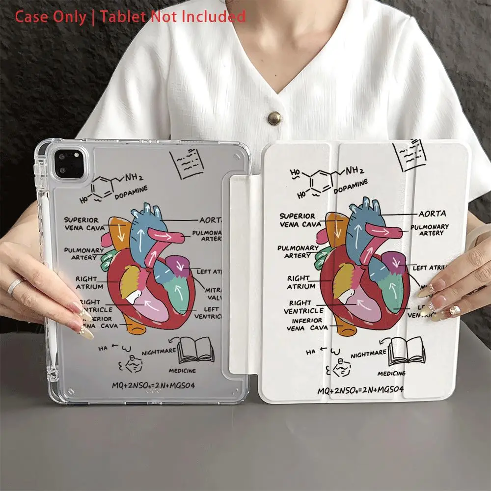 A Tablet Cases with Pen Holder,compatible with iPad 10.9/10.2/ Air 5th/Pro11/10th/9.7/Air 2/iPad7/8/iPad Air 4/5/iPad Pro 11/10.9-inch 2022 Smart Case/iPad Air 13(M3 2025)/iPad Air 11(M3 2025)/iPad 11, Auto Sleep/Wake Function/Stylish Tablet Accessorie