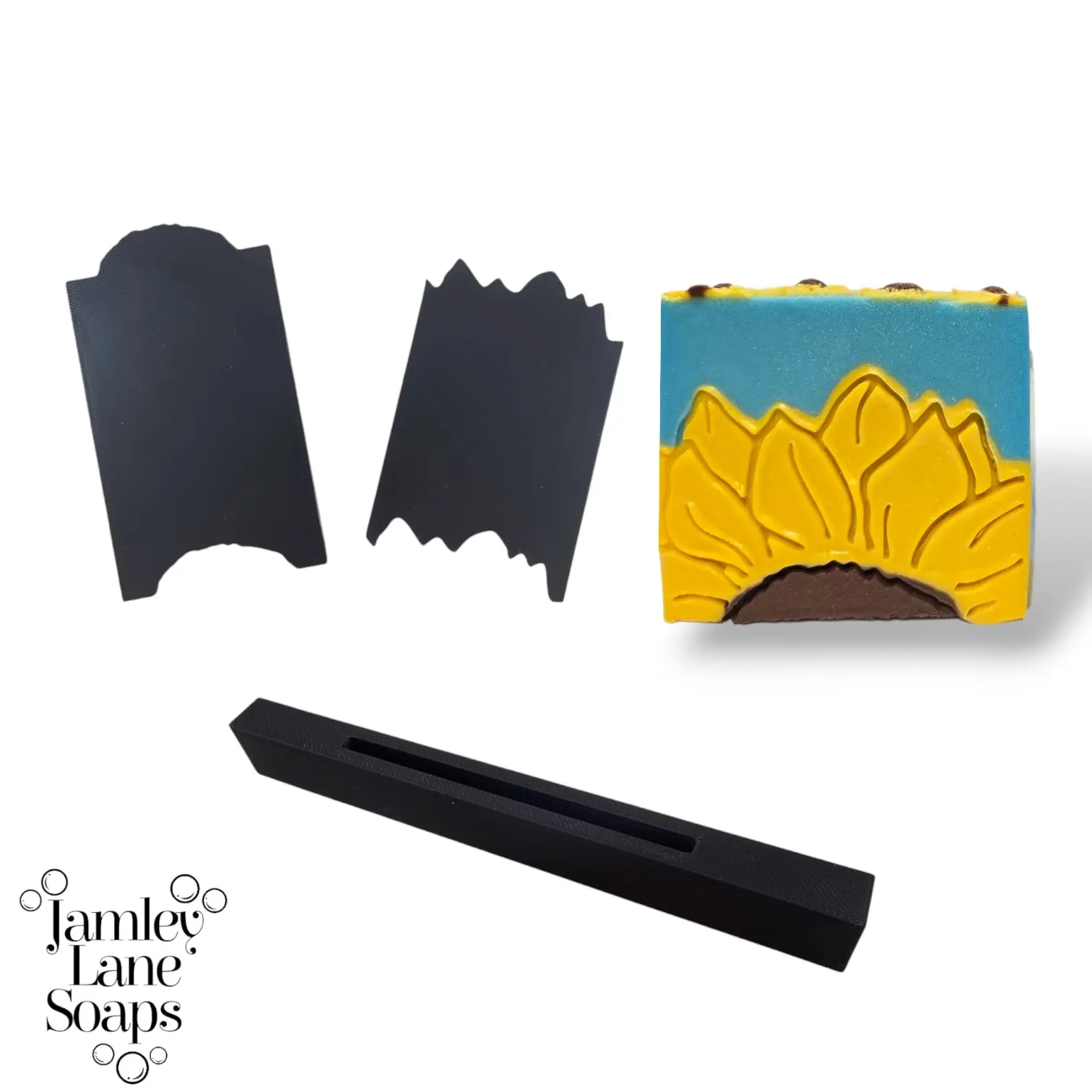 Sunflower Soap Scraper Set – Two Piece Double Sided Soap Making Tool