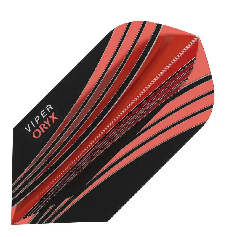 V-100 Flights Oryx Slim Red/Black Dart Flight with Compact Design and Versatile Features