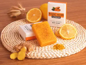 Natural Turmeric Aromatherapy Bar - Essential Oil Solid Block for Home & Bath Relaxing