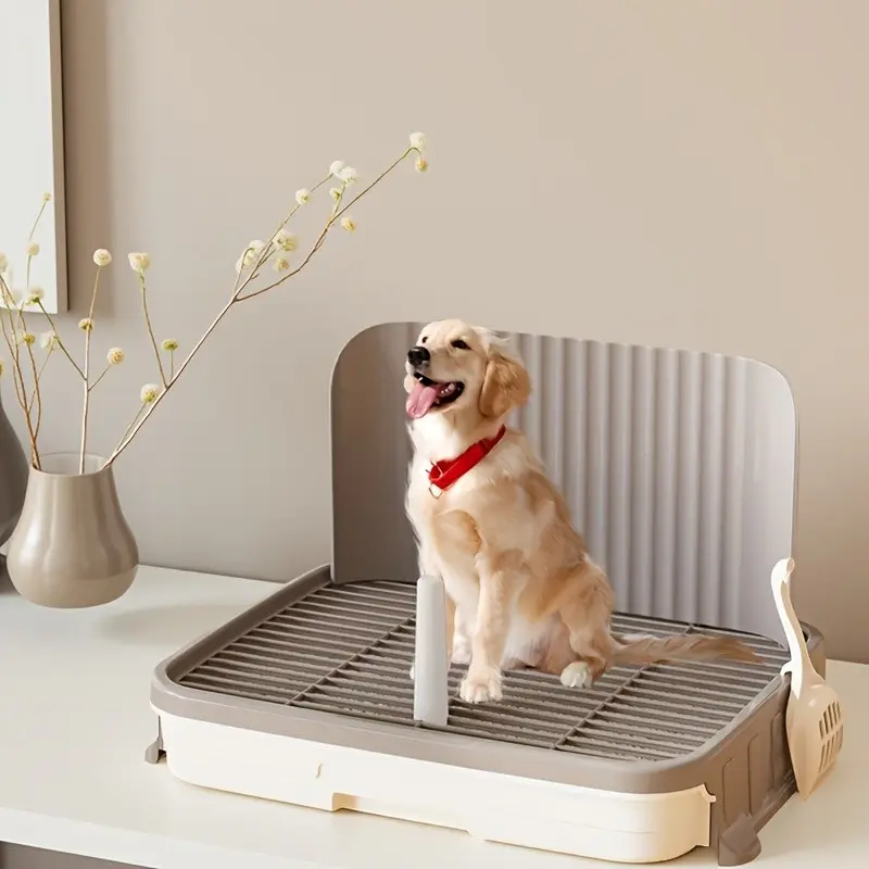 Extra Large Dog Potty Trainer, Pet Toilet with Harness Track, Easy Clean, Detachable Indoor Trainer, Small Dogs, Puppy Training Aid