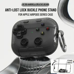 Game Controller style design AirPods Case - Premium PC Plastic Protective Cover with Pressable Buttons for AirPods Pro 2/3  - Shockproof Scratch-Resistant Gaming Style Earphone Case