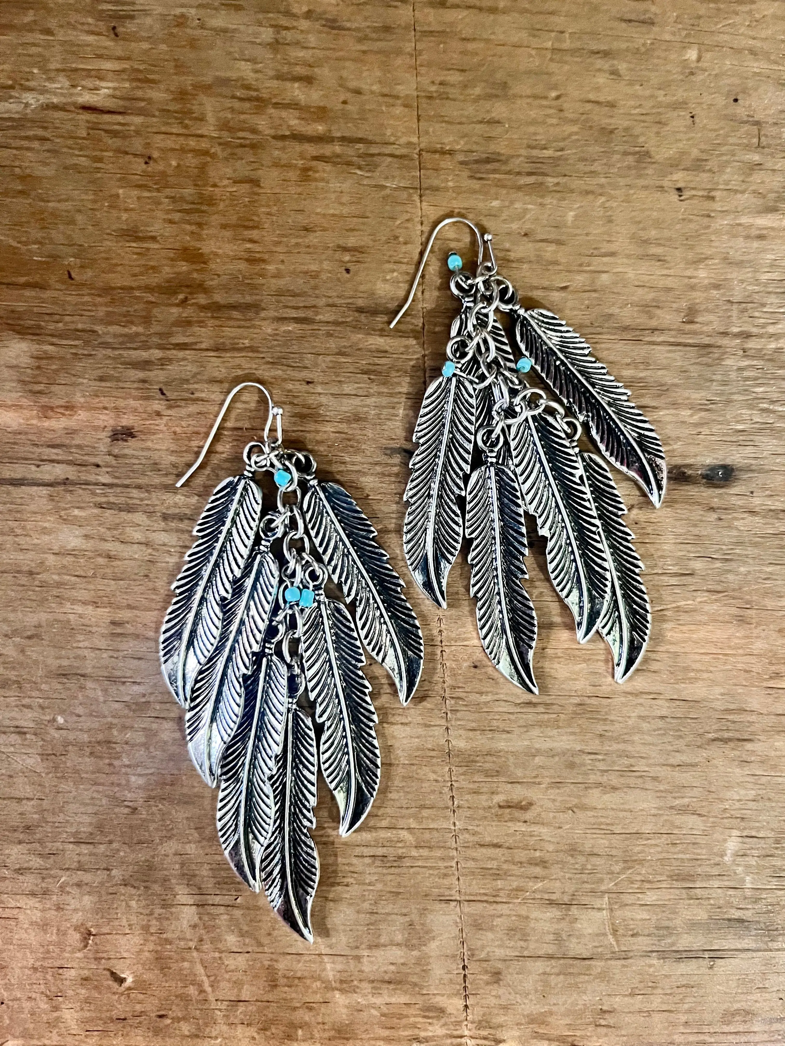 Dangling Feather Motif Earrings for Native Flair Enthusiasts, Statement Native-Inspired Fashion Accessory, Exquisite Jewelry Gift with Secure Fishhook Closure, Secure Fit, Drop Earrings, Feather Dangles, Secure Hook