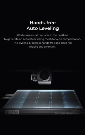 Creality K1 Max AI Fast 3D Printer with Al-assisted Carefree Printing, 600mm/s Printing Speed, 300x300x300mm Large Build Volume