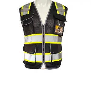 Black Utility safety vest