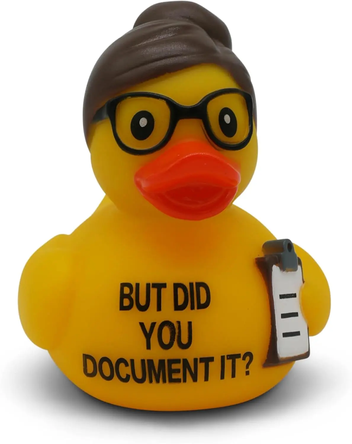 Funny Rubber Duck – Hilarious Decorative Duck for Bathroom, Jeep, Desk, or Gag Gift – Quirky Collectible with Sarcastic Quote – Great Gift for Adults, Coworkers, or Friends-Document It