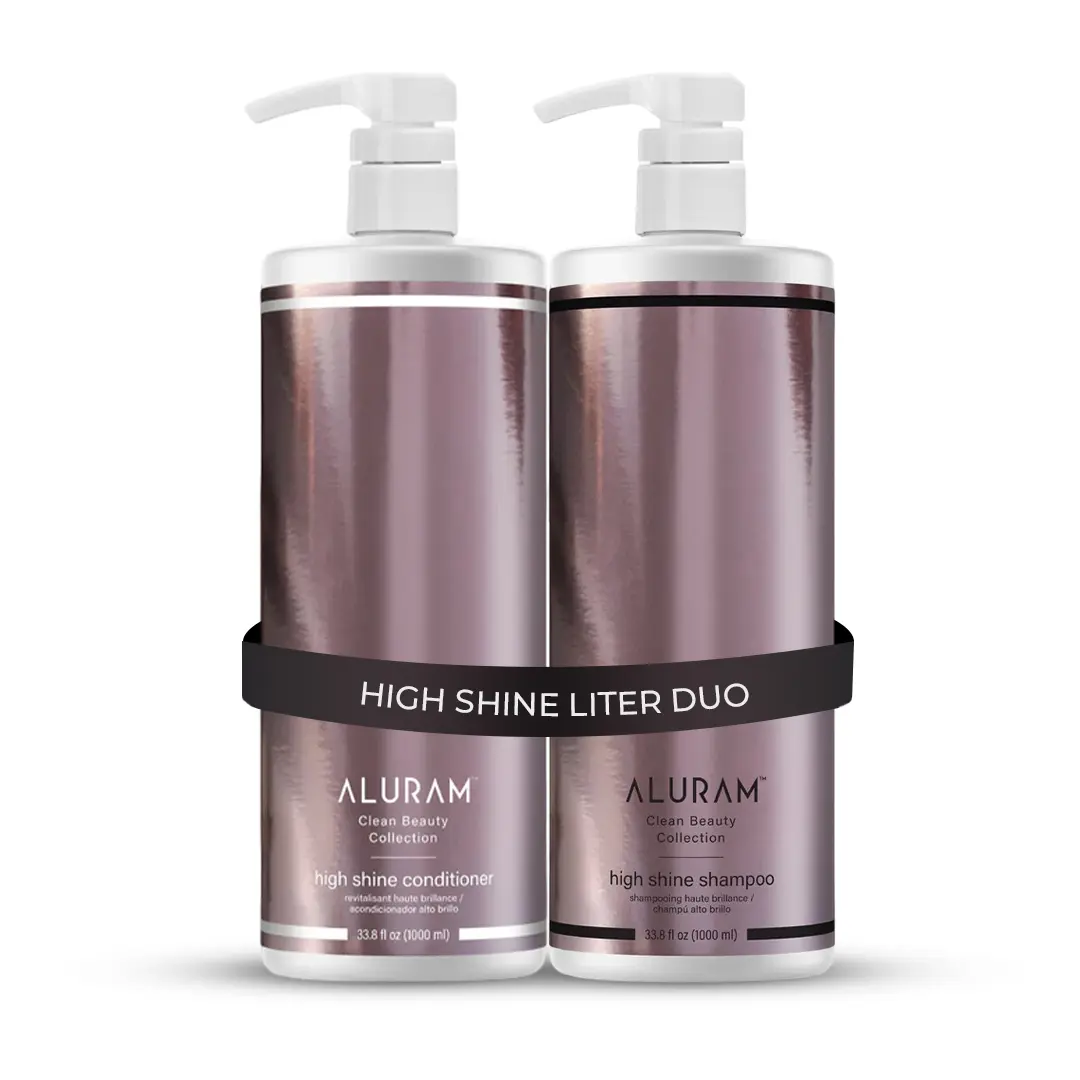 High Shine Liter Duo Bundle | Includes Shampoo & Conditioner Set - Frizz Control, Boost Shine, Detangling & Softening Dry & Dull Hair - Daily Haircare