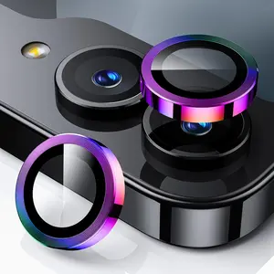 P-PCS020    for Z Flip 7 Camera Lens Protector Case Cover - Ultra HD Anti-Reflective Tempered Metal Glass Anti Scratch Rear Camera Screen Protector Film for Samsung Galaxy Z Flip 7 5G Accessories,Colorful