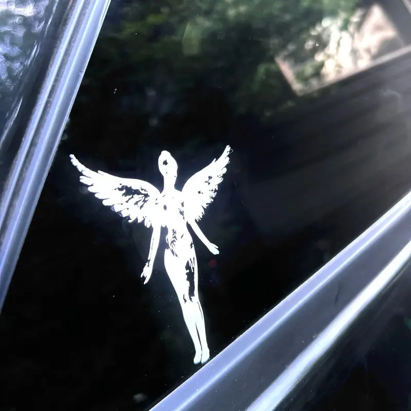 Nirvana winged figure Decal. Aesthetic car, Water bottle, or computer decal.