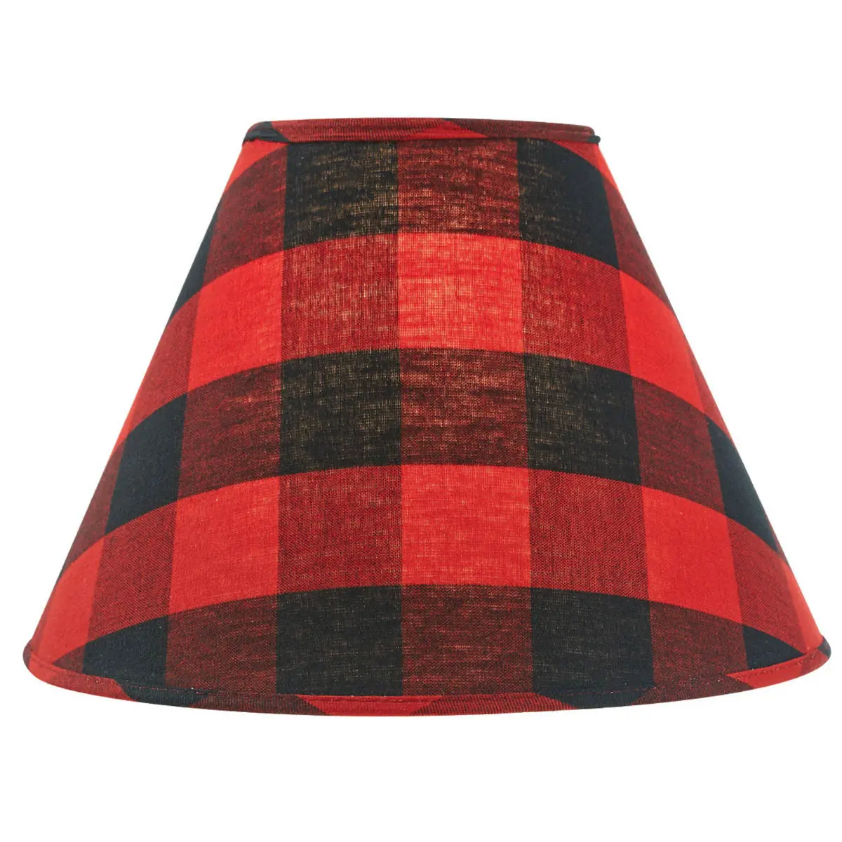 Black and Red Check Buffalo Lamp Shade, Home Improvement Lighting Accessory