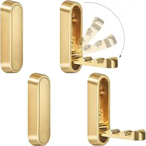 4 count Folding Coat Hooks, Heavy Duty Wall Hooks Made of Zinc Alloy, Foldable  Wall Hooks for  Coats, Scarves, Hats, Bathrobes, , Bags ()
