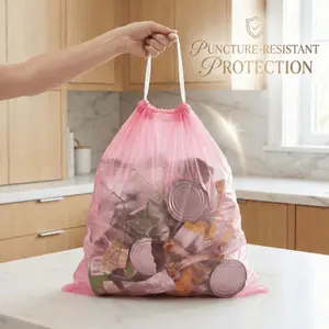 30Pcs Heavy Duty Tall Kitchen Trash Bags, Ultra-Strong Tear-Resistant Garbage Bags, Large Capacity