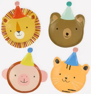 "Animal Parade" 🦁 Dinner Plates (Pack of 8)