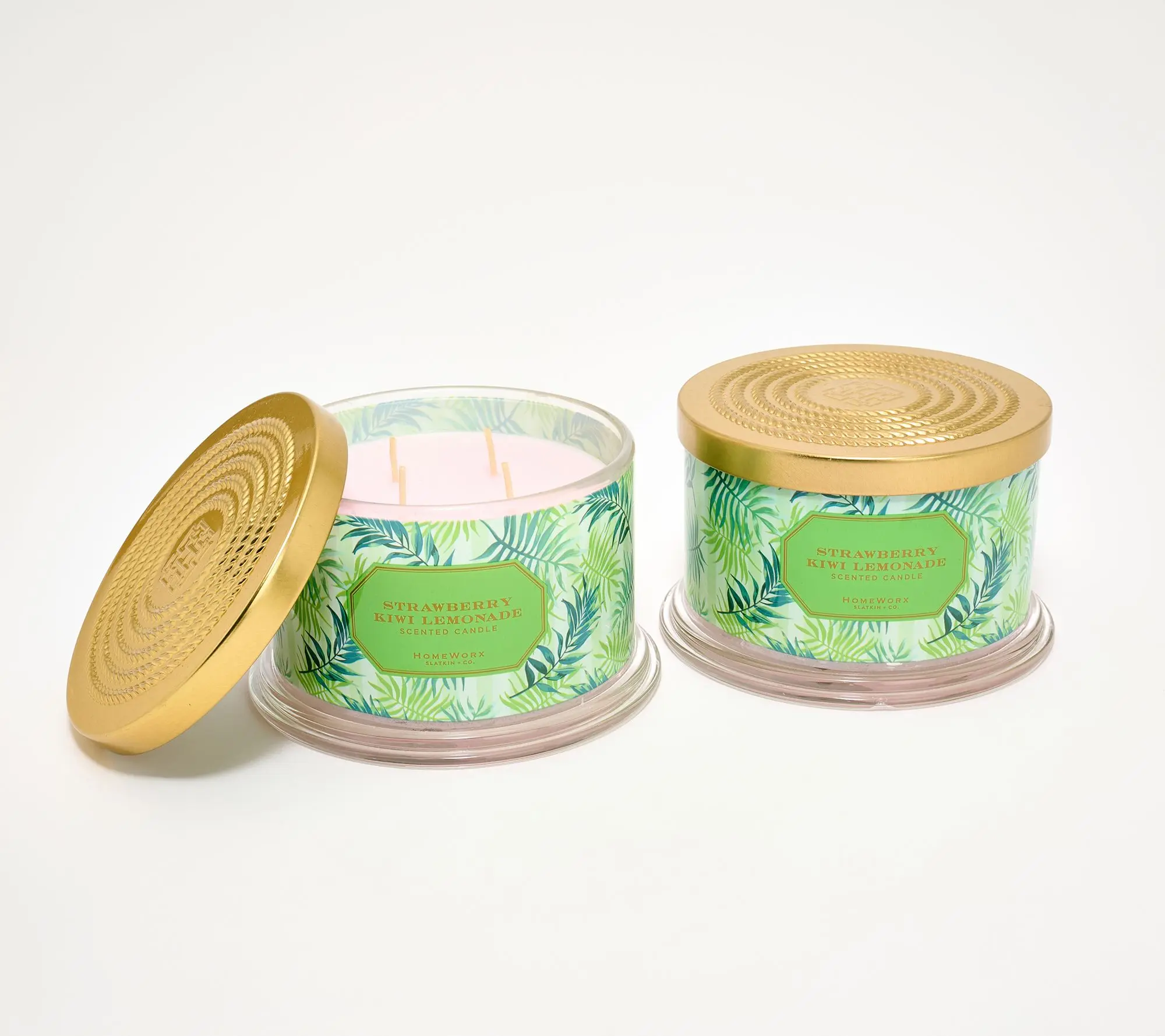 HomeWorx by Slatkin + Co. S/2 18oz Tropical Vacation Candle HomeWorx by Slatkin + Co. S/2 18oz Tropical Vacation Candle