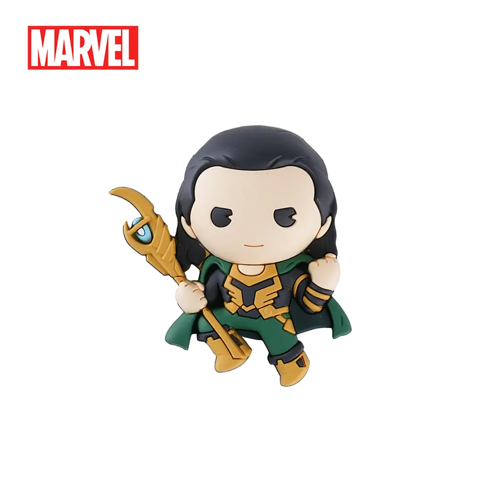 1PC Marvel Officially Licensed The Avengers Loki Figural Fridge Sticker Fridge Magnets Cartoon Fridge Magnet Stickers Cute For Fridge Refrigerator Home Office Kitchen Decoration Gifts For Friends Magnetic