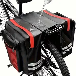 13.21gal Bike Bag Set Bicycle Cargo Rack Saddle Bag Shoulder Bag Rack Bicycle Bag Professional Cycling Accessories