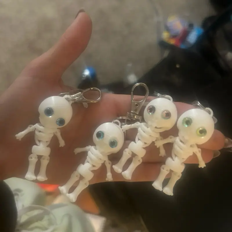 Fun skeleton keychains. Halloween