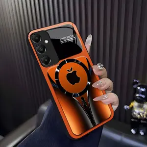 Suitable for [Galaxy A15]high-end phone case ，Luxury Flowing Light Aesthetic Magsafe Case Anti-Scratch Magnetic Glass Cover YM99