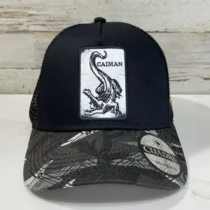 Gorra Cuadra Caiman Negra