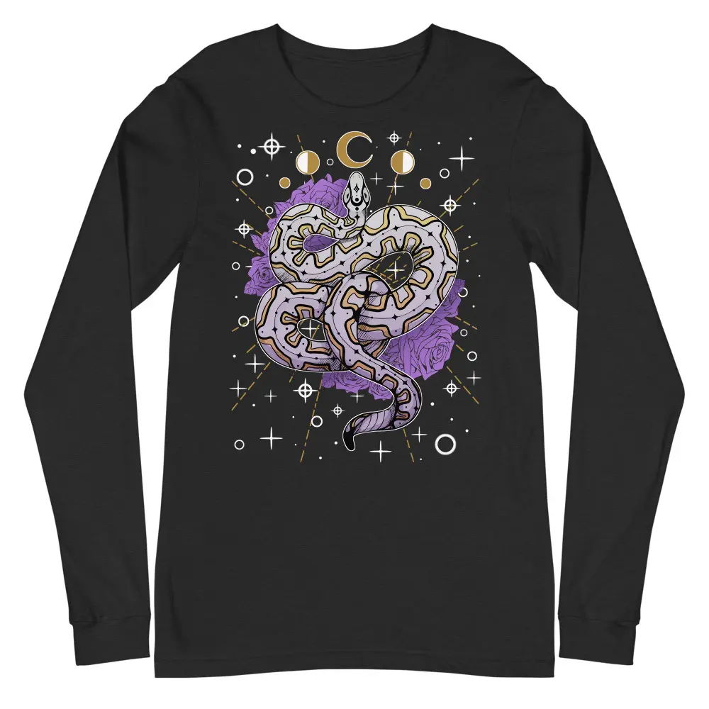 Ball Python Shirt Witchy Snake Shirt Aesthetic Snake Unisex Long Sleeve Tee