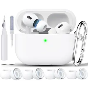 Silicone Case for Airpod Pro 2nd/1st, Shockproof Hybrid Protection, Portable, Fashionable, High-Quality, Bendable, Fitness, Commuter