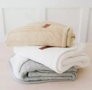 Cozy Cable Knit Stroller Blanket Cozy Cable Knit Stroller Blanket