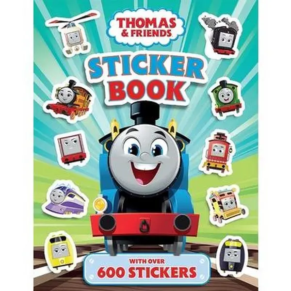 Thomas & Friends Sticker Book - Mattel, Paperback, 600 Stickers, Character Scenes, Fun Facts for Children, Decorating Activity Book, English