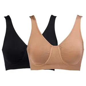 Rhonda Shear 2-pack Ahh Seamless Underwire Bra