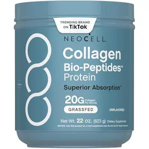 NeoCell Collagen Bio-Peptides Powder | 22oz | Super Hair, Skin, and Nails | Superior Absorption | Grassfed Protein Supplement | Advanced with 18 Essential Amino Acids