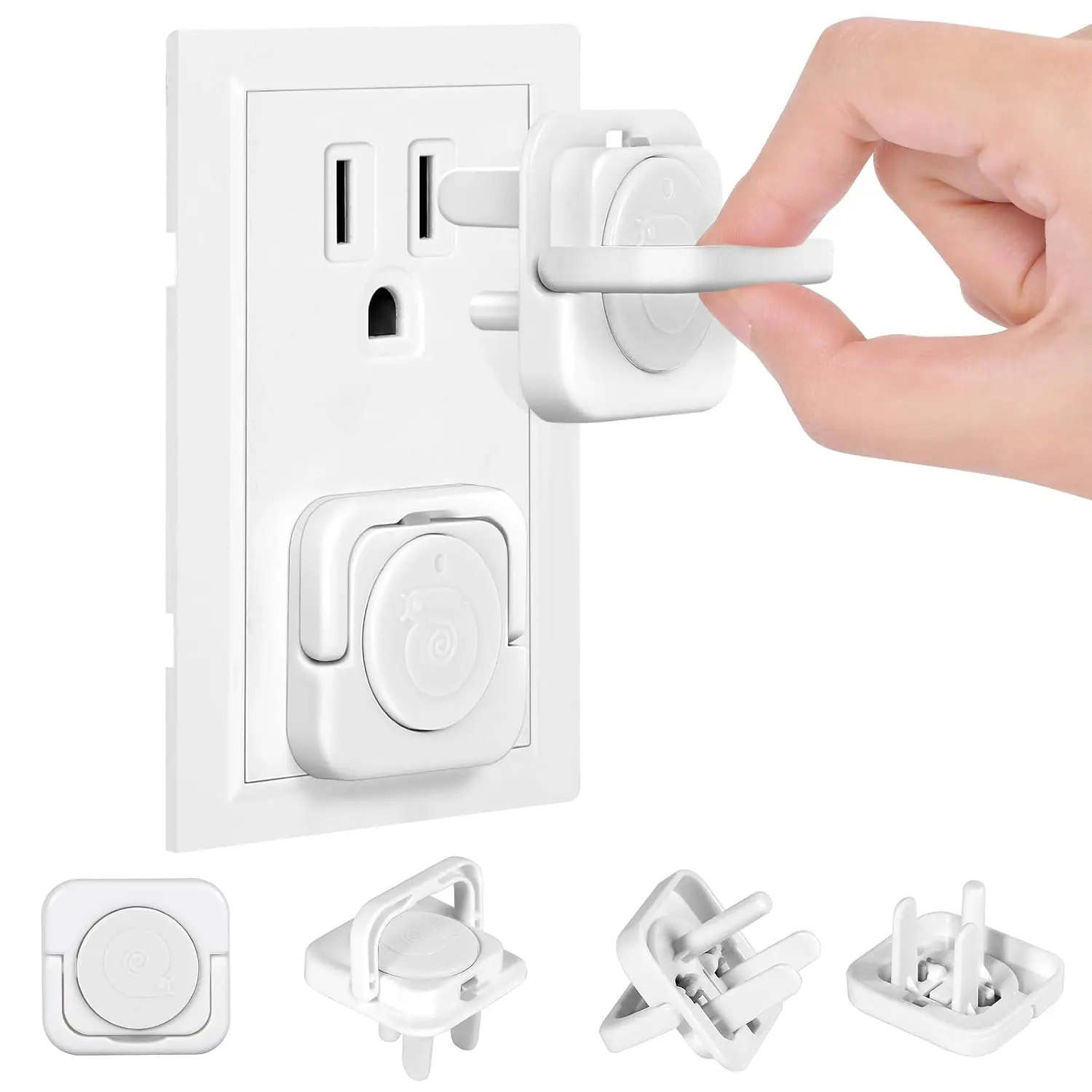 Outlet Covers  Proofing, 40 Pack  Proof Plug Socket Covers Electric Plug Protectors Safety Caps to  Power Shock, for  3-Prong, White