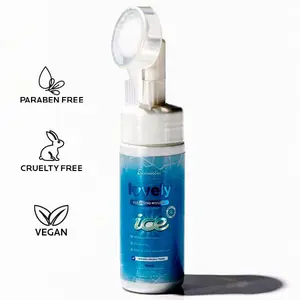 Face Beautiful Brazilian Cleansing Mousse Ice - Gentle Foaming Cleanser for Hydration and Impurity Removal, Lightweight, Refreshing Texture for All Skin Types, 150 ml Cooling Feel Facial Wash Gentle Foam