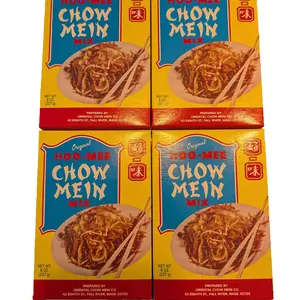 Hoo Mee Chow Mein Mix - 8 oz - 4 Boxes Instant Food for Easy Meal Prep & Family Gatherings