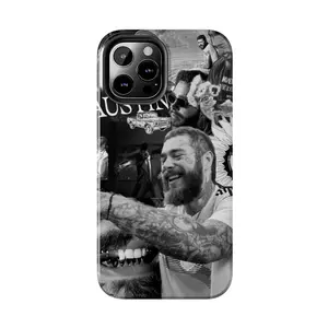 P0st M@l0n3 Phone Case v2 Touch - Circles Aesthetic | Pop Rap Music Fan Case Compatible with iPhone 17, 16, 15, 14, 13, 12, 11, X & Samsung Galaxy FVE