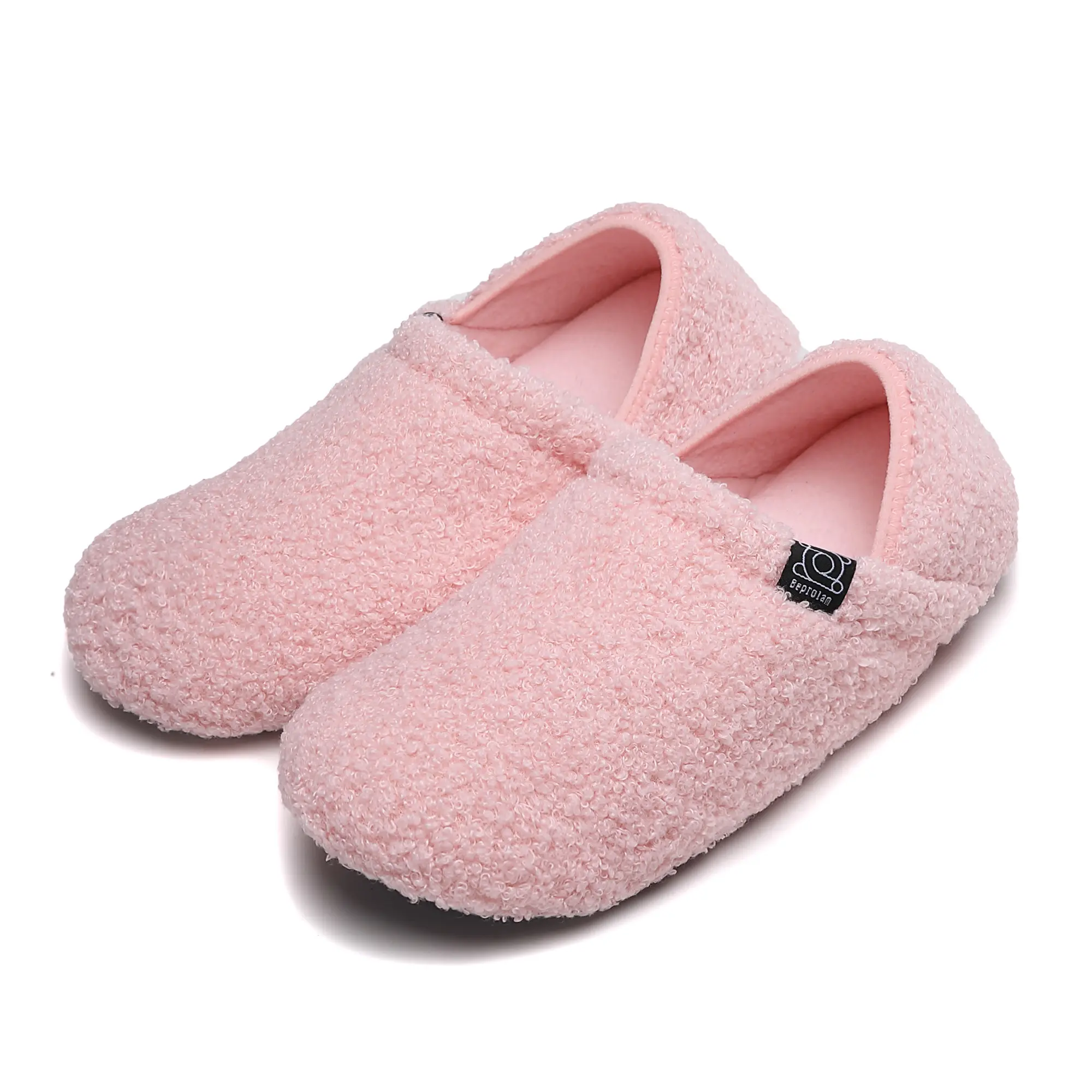 Cozy Fleece House Slippers for Women & Men – Non-Slip Indoor Shoes with Soft Lining, Lightweight Warm Fuzzy Footwear for Home, Bedroom, Travel Comfort Boy Cotton slippers women house shoe, Ankle, All Seasons