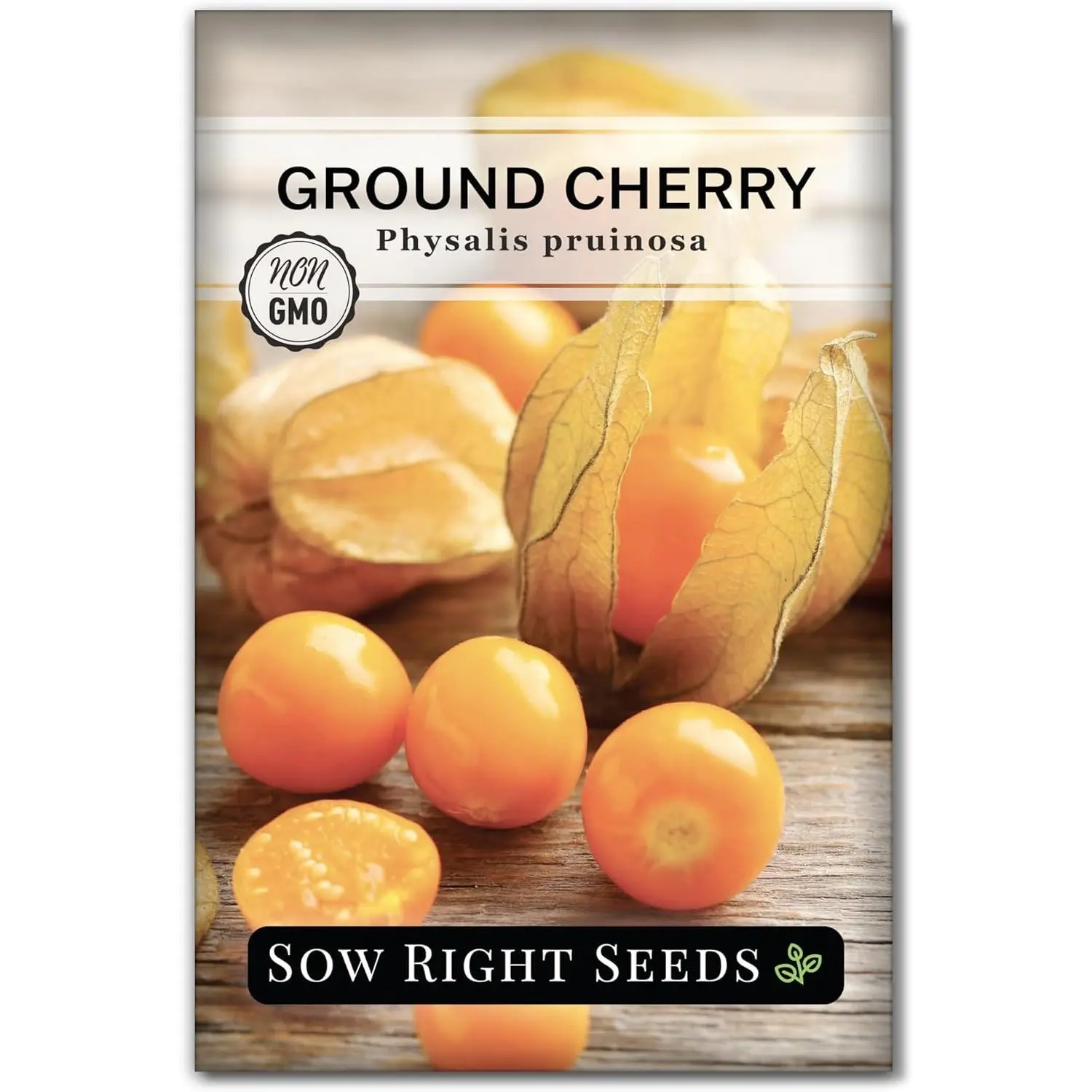 Ground Cherry Seeds for Planting, Heirloom Non-GMO Seeds, Mexican Husk Tomato Variety for Home Garden, Easy-to-Grow Outdoor Fruit Plant with Planting Guide