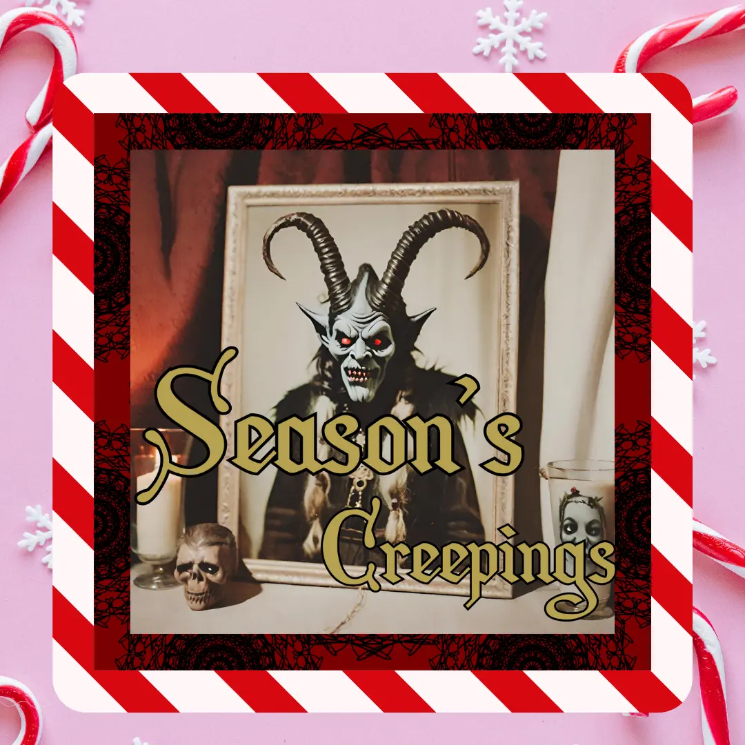 Season's Creepings Funny Goth Witchy Christmas Magnet