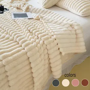 Solid Color Throw Blanket, 1 Count Soft Comfortable Sofa Blanket, Warm Home Bedroom Dormitory Office Bedding, Bedroom Decoration, Household Items,  Room Accessories, Soft Fluffy Blanket, Soft Microfiber Blanket, Soft Cozy Blanket