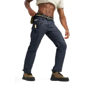 TBMPOY Men's Tactical Ripstop Pants Lightweight Water Resistant Cargo Hiking Work Pants With Multi Pockets for Outdoor Activities