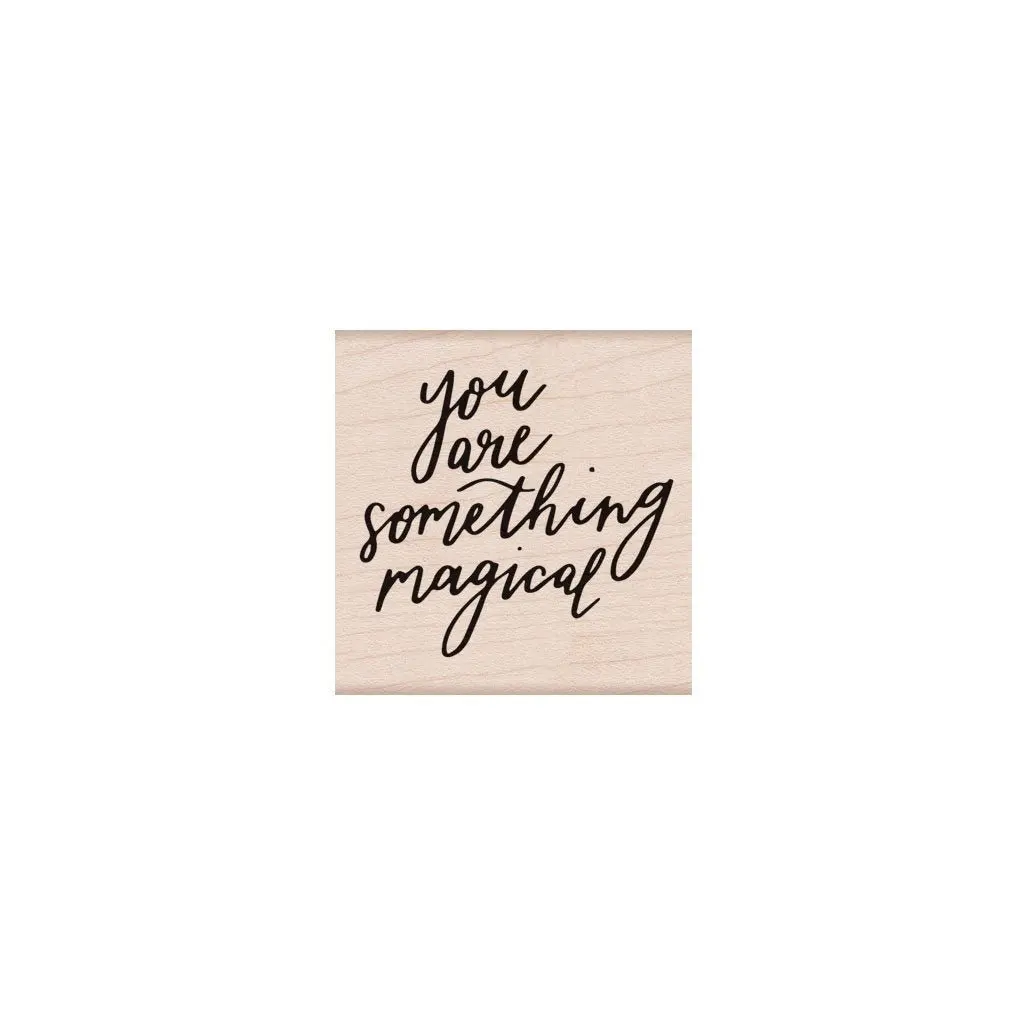 Something Magical Woodblock Stamp