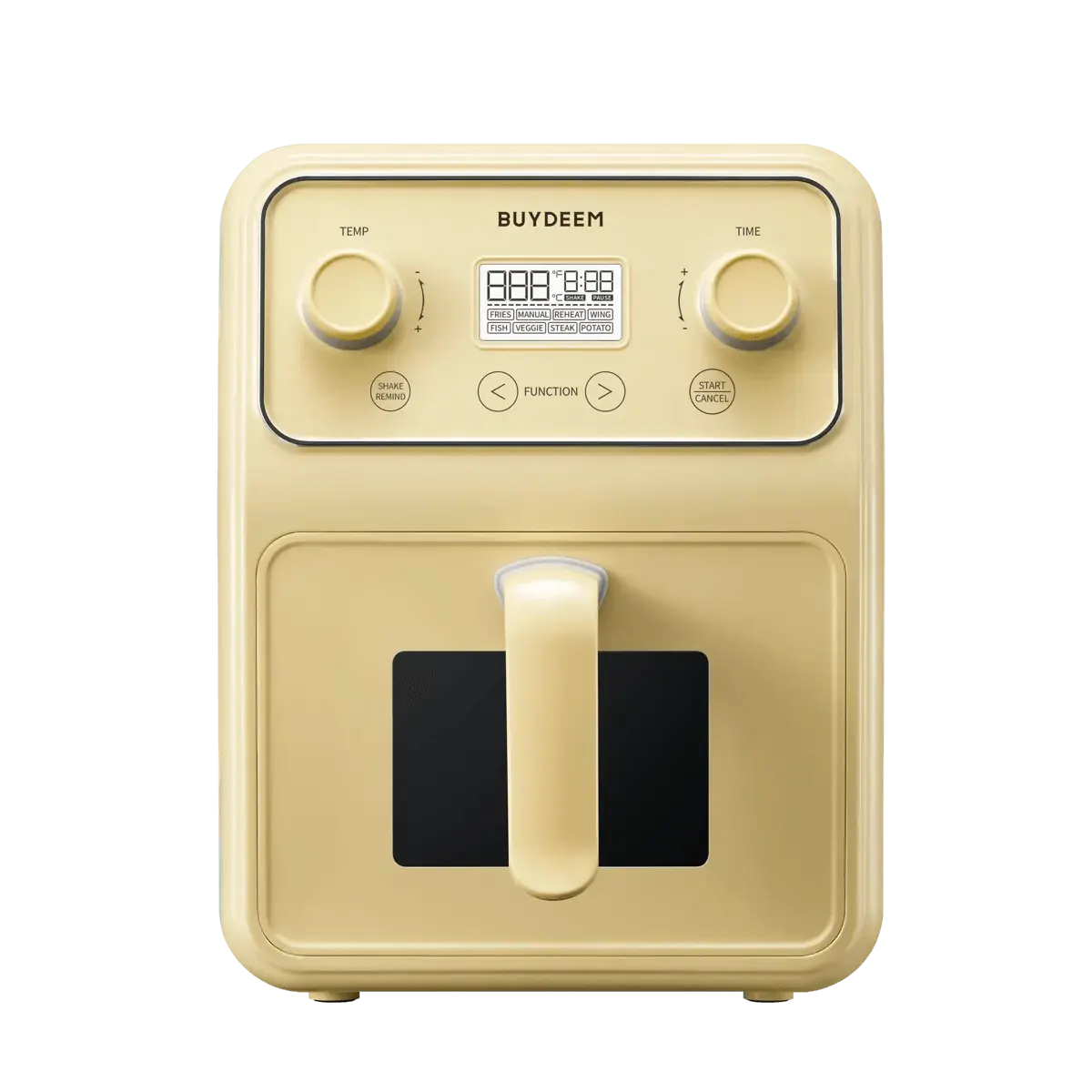 BUYDEEM 4L Air Fryer with Metal Inner Pot - Multi-Functional Electric Fryer in Goose Yellow - Save $16 Now! BUYDEEM 4L Air Fryer with Metal Inner Pot - Multi-Functional Electric Fryer in Goose Yellow - Save $16 Now!