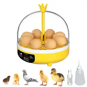 8 Egg incubator for poultry, intelligent mode, Type-C universal, Automatic egg turning, beginner-friendly choice