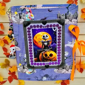 Nightmare before Christmas Handmade Coloring Book with Jack Skellington and Pumpkin King Design for Halloween Fans