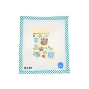 Neutral Seashell Mini Stocking