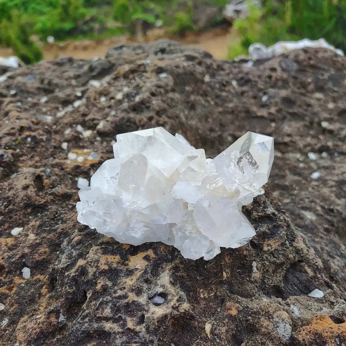 Small Clear Quartz Cluster For Sale