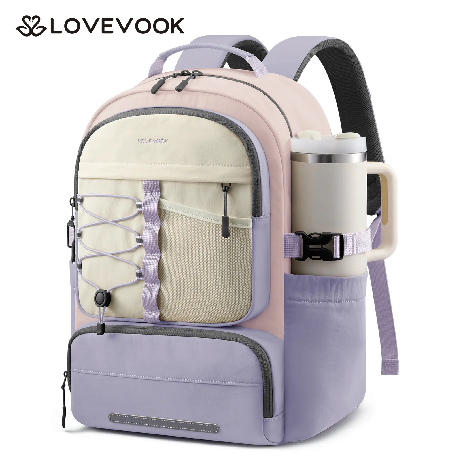 Purple Pink Beige